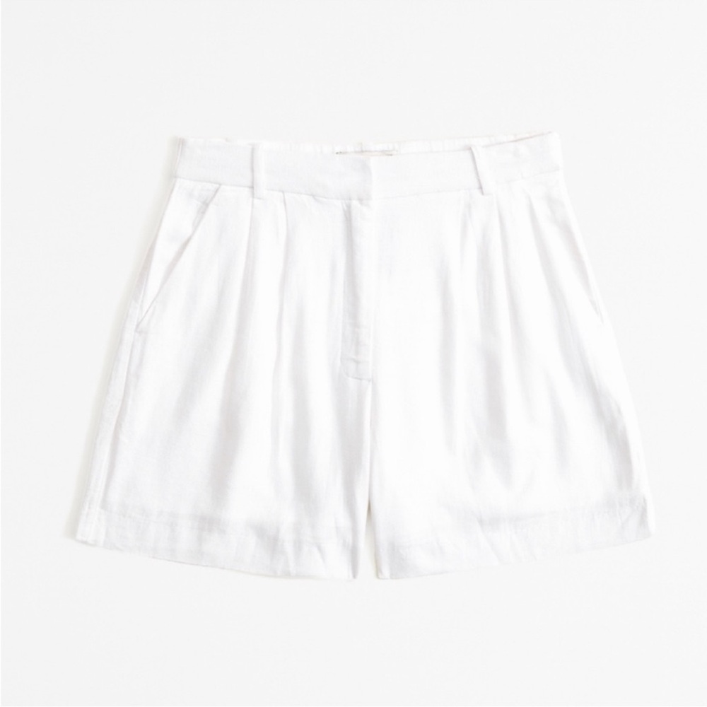 curve love af sloane tailored shorts linen blend